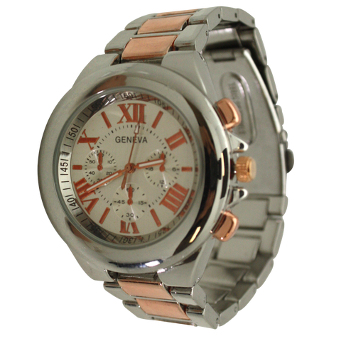 OLIVIA PRATT BOLD BEZEL 3-DIAL METAL WATCH OLIVIA PRATT BOLD BEZEL 3-DIAL METAL WATCH