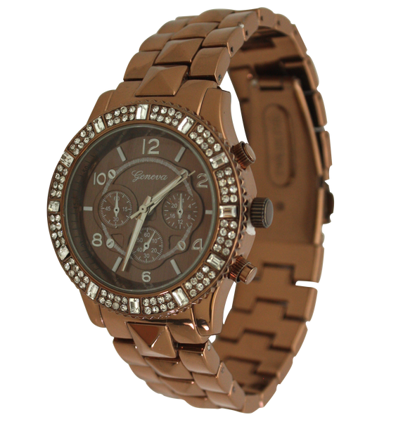 OLIVIA PRATT MARVELOUS RHINESTONE ACCENTED WATCH