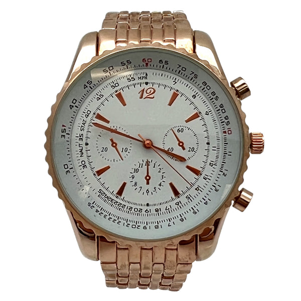 Olivia Pratt Three Bezel Big Face Classic Women Watch