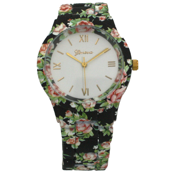 Olivia Pratt Flowers Band Women Watch