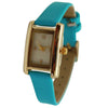 Olivia Pratt Thin Gold Square Face Solid Faux Leather Women Watch