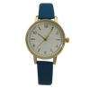 OLIVIA PRATT SMALL FACE AND GOLD DETAIL LEATHER STRAP WATCH
