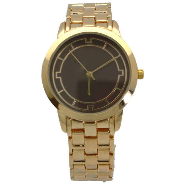 Olivia Pratt Gold and Solid Color Face Women Watch