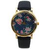 Olivia Pratt Solid Colors with Flowers Details Women Watch