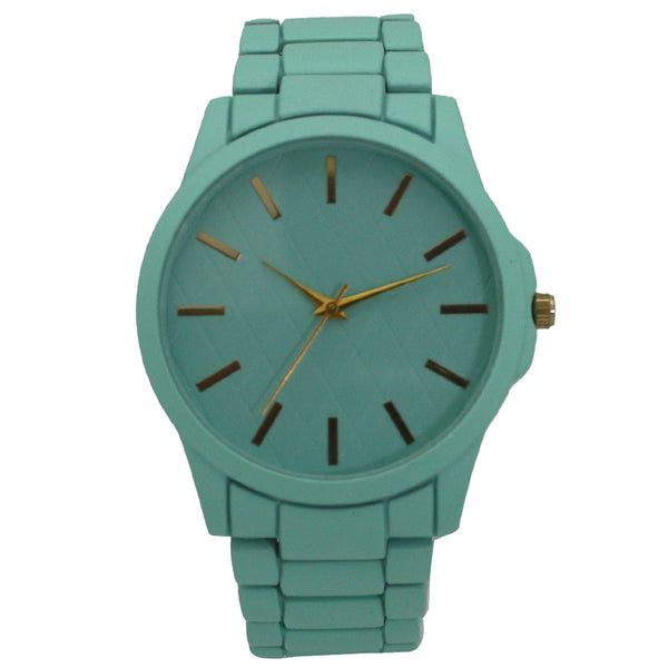 Olivia Pratt Solid Color Large Face Women Watch