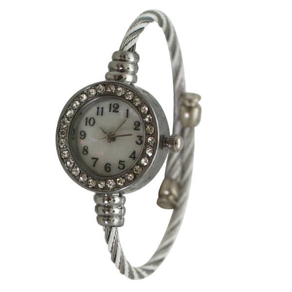 OLIVIA PRATT PETITE TWISTED STRAPS ONE-SIZE BANGLE WATCH