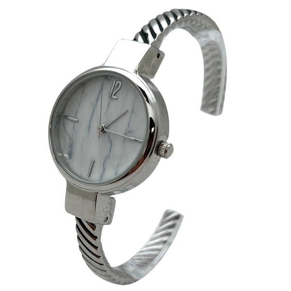 Olivia Pratt Every Day Thin Marble Face Bangle Women Watch