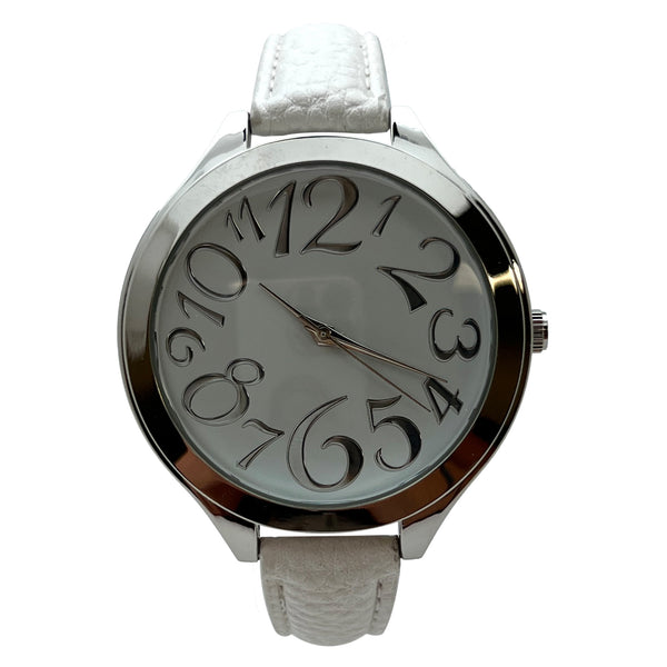 Olivia Pratt Faux Leather Big Numbers Every Day Women Watch