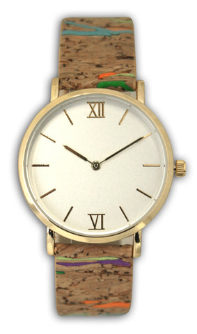 Olivia Pratt Cork Style Strap Watch
