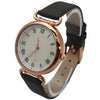 Olivia Pratt Faux Leather Small Roman Numeral Minimalist Women Watch