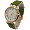 Olivia Pratt Faux Leather Small Roman Numeral Minimalist Women Watch