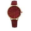 Olivia Pratt Textured Fabric Strap Fashion Watch W/ Rose Dial