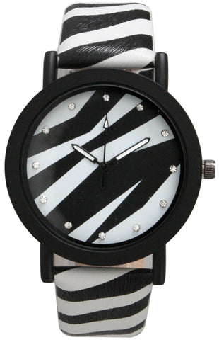 Olivia Pratt Zebra Colorful Strap Women Watch Olivia Pratt Zebra Colorful Strap Women Watch