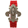 Olivia Pratt Rhinestones Silicone Women Watch