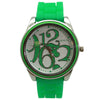 Olivia Pratt Round Big Face with Colorful Numbers Women Watch