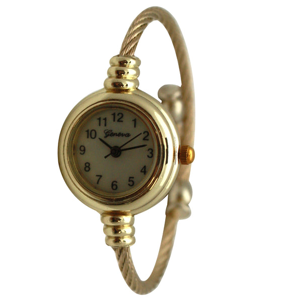 Olivia Pratt Thin Swirl Delicate Bangle Women Watch