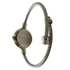 Olivia Pratt 3 Pack Fashion Analog Bangle Cuff Wrist Bracelet Wire Bangle Women Watch