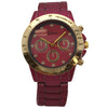 Olivia Pratt Solid Color Metallic Three Dial Women Watch