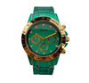 Olivia Pratt Solid Color Metallic Three Dial Women Watch