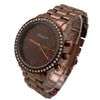 Olivia Pratt Rhinestones Three Dial Bezel Women Watch