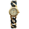 Olivia Pratt Gold Chain and Tortoise Strap Women Watch