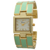Olivia Pratt Brick-Style Metal Bangle Watch