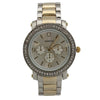 OLIVIA PRATT RHINESTONE BEZEL BRACELET METAL WATCH