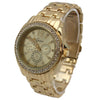 OLIVIA PRATT RHINESTONE BEZEL CLASSIC BRACELET METAL WATCH