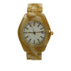 Olivia Pratt Tortoise Shell Bracelet Clasp Watch
