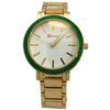 Olivia Pratt Colorful Accent Metal Women Watch