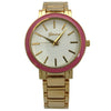 Olivia Pratt Colorful Accent Metal Women Watch