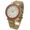 Olivia Pratt Colorful Accent Metal Women Watch