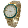 Olivia Pratt Colorful Accent Metal Women Watch