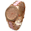 Olivia Pratt Rose Gold Rhinestones Dial Women Watch