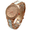 Olivia Pratt Rose Gold Rhinestones Dial Women Watch