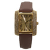 Olivia Pratt Soft Band Faux Leather and Rhinestones Women Watch