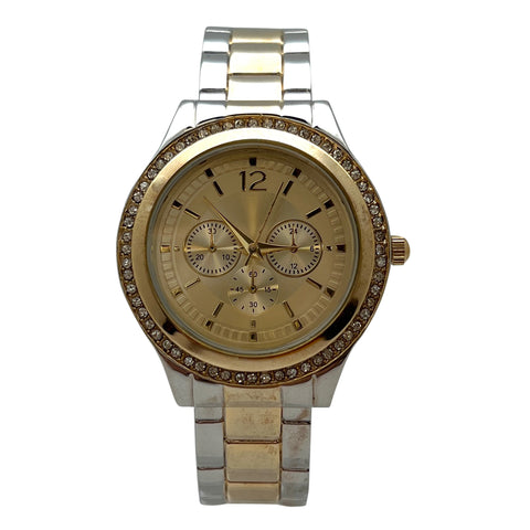 Olivia Pratt Two Tone Boyfriend Style Bangle Women Watch