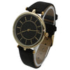Olivia Pratt Soft Faux Leather Round Face Minimalist Women Watch