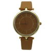 Olivia Pratt Soft Faux Leather Round Face Minimalist Women Watch