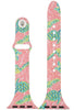 OLIVIA PRATT PRINTED SKINNY SILICONE APPLE WATCH BAND