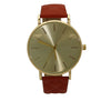 Olivia Pratt Quilted Detail Leather Strap Watch
