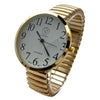 Olivia Pratt Stretch Band Big Face Shiny Colors Women Watch