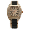 OLIVIA PRATT RHINESTIONE ACCENT SQUARE DIAL METAL WATCH