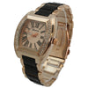 OLIVIA PRATT RHINESTIONE ACCENT SQUARE DIAL METAL WATCH