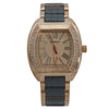 OLIVIA PRATT RHINESTIONE ACCENT SQUARE DIAL METAL WATCH