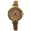 Olivia Pratt Faux Leather Solid Colors and Rhinestones Women Watch