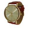 Olivia Pratt Quilted Detail Leather Strap Watch