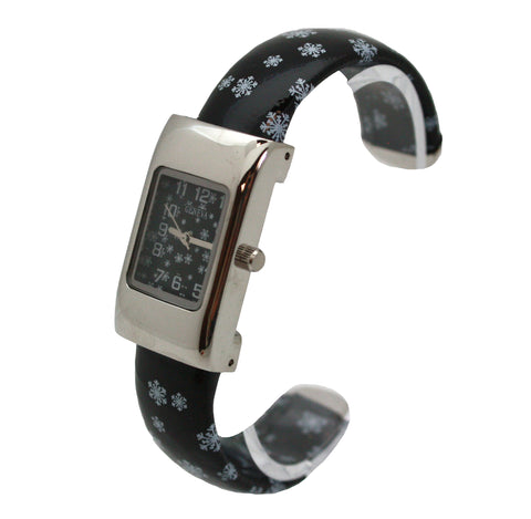 Olivia Pratt Christmas Themed Snowflake Women Bangle Watch