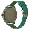 Olivia Pratt Heart Print Face Leather Strap Watch