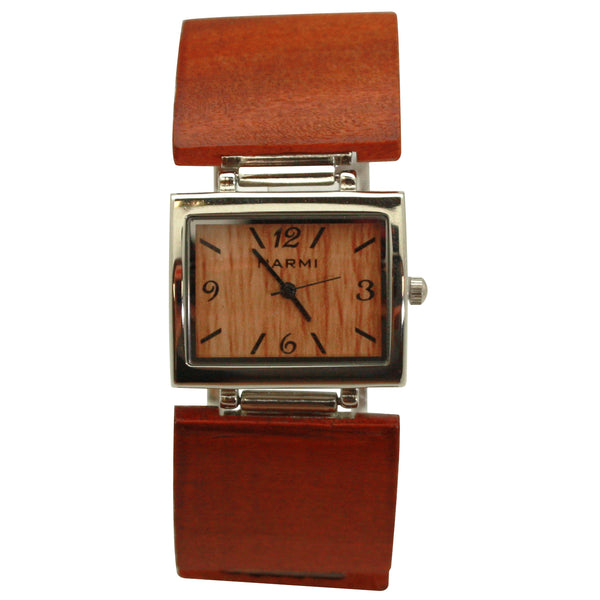 Olivia Pratt Square Wood Women Watch